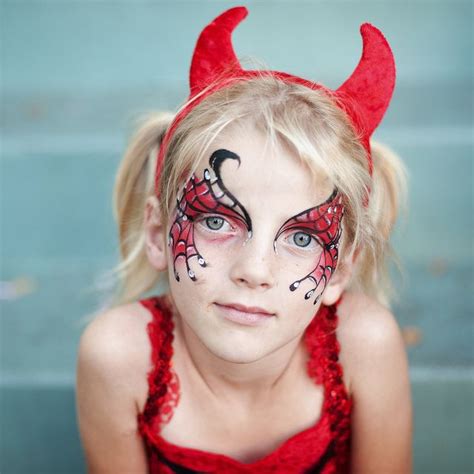 devil halloween makeup|demon face paint.